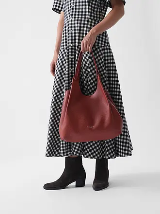 GIANNI CHIARINI | Ledertasche - Hobo Bag DUA | dunkelrot